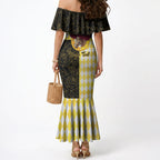 Personalised Melbourne Cup Australia Mermaid Dress Diamond Horse Racing Silks Inspired Yellow