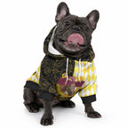 Personalised Melbourne Cup Australia Pet Hoodie Diamond Horse Racing Silks Inspired Yellow
