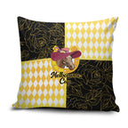 Melbourne Cup Australia Pillow Cover Diamond Horse Racing Silks Inspired Yellow