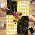 Melbourne Cup Australia Puzzle Diamond Horse Racing Silks Inspired Yellow