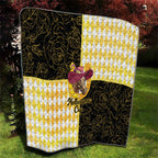 Melbourne Cup Australia Quilt Diamond Horse Racing Silks Inspired Yellow