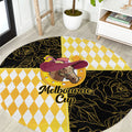 Melbourne Cup Australia Round Carpet Diamond Horse Racing Silks Inspired Yellow