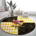 Melbourne Cup Australia Round Carpet Diamond Horse Racing Silks Inspired Yellow
