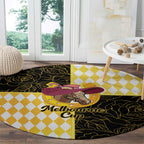 Melbourne Cup Australia Round Carpet Diamond Horse Racing Silks Inspired Yellow