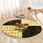 Melbourne Cup Australia Round Carpet Diamond Horse Racing Silks Inspired Yellow