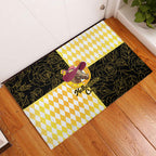 Melbourne Cup Australia Rubber Doormat Diamond Horse Racing Silks Inspired Yellow