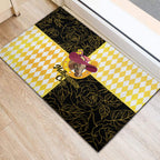 Melbourne Cup Australia Rubber Doormat Diamond Horse Racing Silks Inspired Yellow