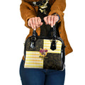 Melbourne Cup Australia Shoulder Handbag Diamond Horse Racing Silks Inspired Yellow