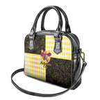Melbourne Cup Australia Shoulder Handbag Diamond Horse Racing Silks Inspired Yellow