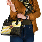 Melbourne Cup Australia Shoulder Handbag Diamond Horse Racing Silks Inspired Yellow