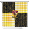 Melbourne Cup Australia Shower Curtain Diamond Horse Racing Silks Inspired Yellow