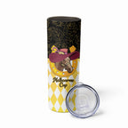 Personalised Melbourne Cup Australia Skinny Tumbler Diamond Horse Racing Silks Inspired Yellow