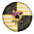 Melbourne Cup Australia Spare Tire Cover Diamond Horse Racing Silks Inspired Yellow