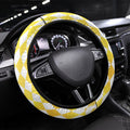 Melbourne Cup Australia Steering Wheel Cover Diamond Horse Racing Silks Inspired Yellow