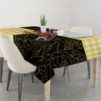Melbourne Cup Australia Tablecloth Diamond Horse Racing Silks Inspired Yellow