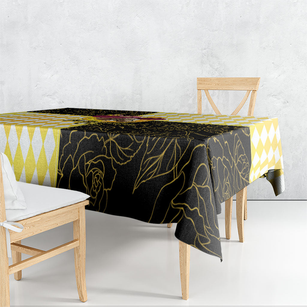 Melbourne Cup Australia Tablecloth Diamond Horse Racing Silks Inspired Yellow