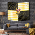 Melbourne Cup Australia Tapestry Diamond Horse Racing Silks Inspired Yellow