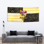 Melbourne Cup Australia Tapestry Diamond Horse Racing Silks Inspired Yellow