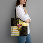 Melbourne Cup Australia Tote Bag Diamond Horse Racing Silks Inspired Yellow