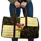 Melbourne Cup Australia Travel Bag Diamond Horse Racing Silks Inspired Yellow