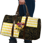 Melbourne Cup Australia Travel Bag Diamond Horse Racing Silks Inspired Yellow