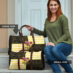 Melbourne Cup Australia Travel Bag Diamond Horse Racing Silks Inspired Yellow