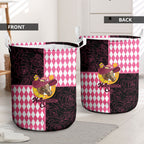 Melbourne Cup Australia Laundry Basket Diamond Horse Racing Silks Inspired Pink
