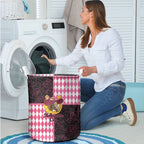 Melbourne Cup Australia Laundry Basket Diamond Horse Racing Silks Inspired Pink