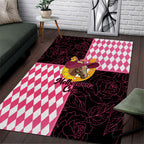 Melbourne Cup Australia Area Rug Diamond Horse Racing Silks Inspired Pink