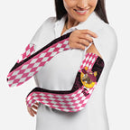 Personalised Melbourne Cup Australia Arm Sleeves Diamond Horse Racing Silks Inspired Pink