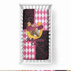 Melbourne Cup Australia Baby Bed Cover Diamond Horse Racing Silks Inspired Pink