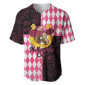 Personalised Melbourne Cup Australia Baseball Jersey Diamond Horse Racing Silks Inspired Pink