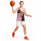 Personalised Melbourne Cup Australia Basketball Jersey Diamond Horse Racing Silks Inspired Pink