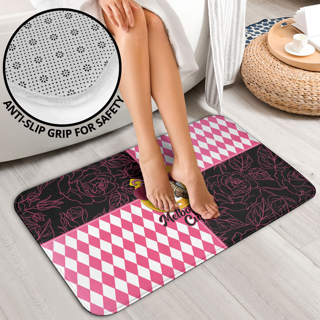 Melbourne Cup Australia Bathroom Set Diamond Horse Racing Silks Inspired Pink
