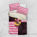 Melbourne Cup Australia Bedding Set Diamond Horse Racing Silks Inspired Pink