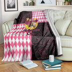 Melbourne Cup Australia Blanket Diamond Horse Racing Silks Inspired Pink
