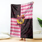 Melbourne Cup Australia Blanket Diamond Horse Racing Silks Inspired Pink