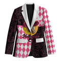 Personalised Melbourne Cup Australia Blazer Diamond Horse Racing Silks Inspired Pink