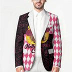 Personalised Melbourne Cup Australia Blazer Diamond Horse Racing Silks Inspired Pink