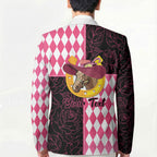 Personalised Melbourne Cup Australia Blazer Diamond Horse Racing Silks Inspired Pink