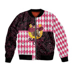 Personalised Melbourne Cup Australia Bomber Jacket Diamond Horse Racing Silks Inspired Pink