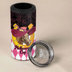 Personalised Melbourne Cup Australia 4 in 1 Can Cooler Tumbler Diamond Horse Racing Silks Inspired Pink