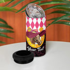Personalised Melbourne Cup Australia 4 in 1 Can Cooler Tumbler Diamond Horse Racing Silks Inspired Pink
