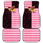 Personalised Melbourne Cup Australia Car Mats Diamond Horse Racing Silks Inspired Pink