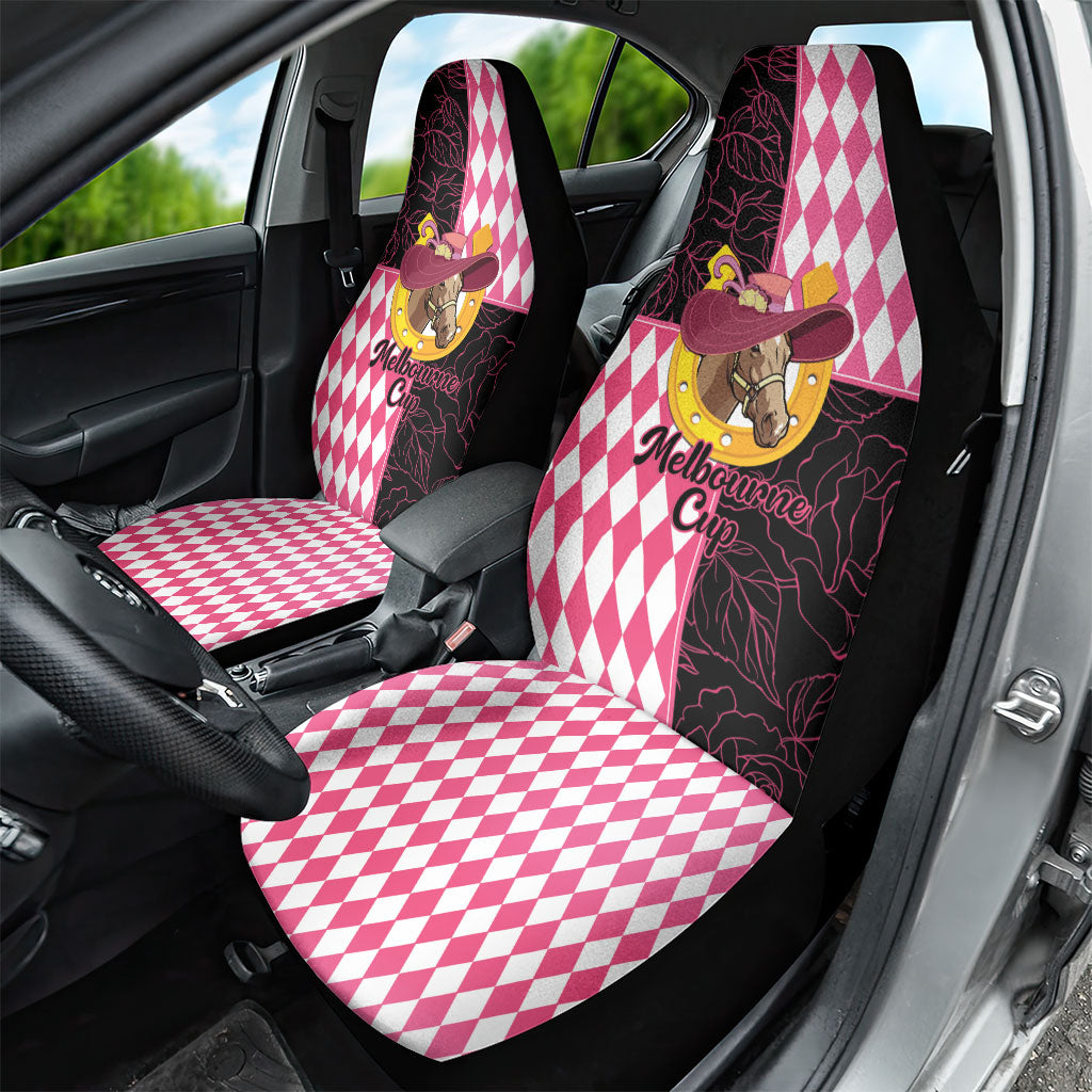 Melbourne Cup Australia Car Seat Cover Diamond Horse Racing Silks Inspired Pink