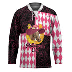 Personalised Melbourne Cup Australia Hockey Jersey Diamond Horse Racing Silks Inspired Pink