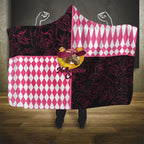 Melbourne Cup Australia Hooded Blanket Diamond Horse Racing Silks Inspired Pink