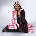 Melbourne Cup Australia Hooded Blanket Diamond Horse Racing Silks Inspired Pink