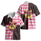 Personalised Melbourne Cup Australia Kid Hawaiian Shirt Diamond Horse Racing Silks Inspired Pink