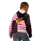 Personalised Melbourne Cup Australia Kid Hoodie Diamond Horse Racing Silks Inspired Pink